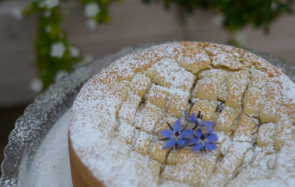 Chocolate & Ricotta Lattice Tart