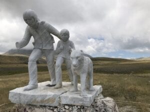 Shepherd Pupi Nunzio di Roio sculpture