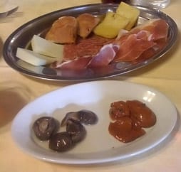 Antipasti with Fried Milk