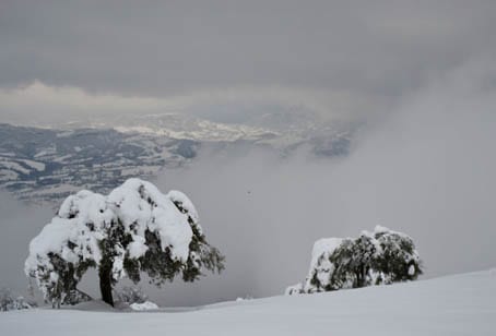 Snow hits Abruzzo