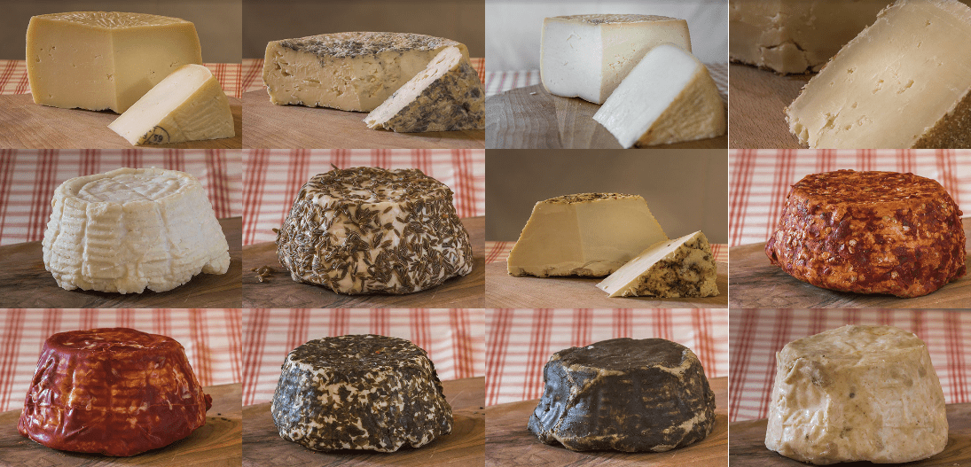 La Porta dei Parchi cheeses