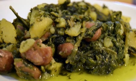 Potato Spinach & Beans