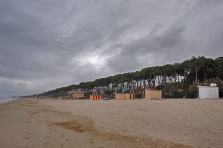 Pineto Beach in Winter