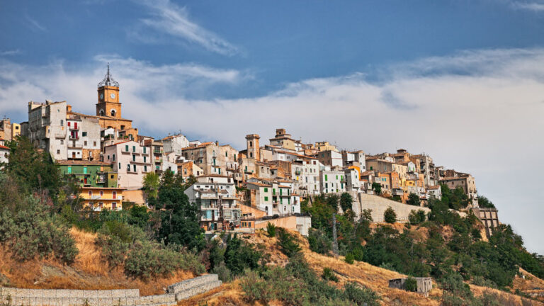 Atessa, Chieti, Abruzzo, Italy: the old town on the hill