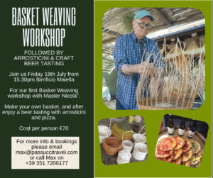 Basketweaving workshop in Abruzzo